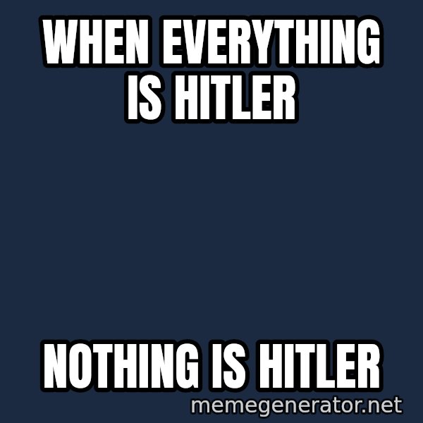 Syndrome Incredibles  meme: When everything is hitler / nothing is hitler
