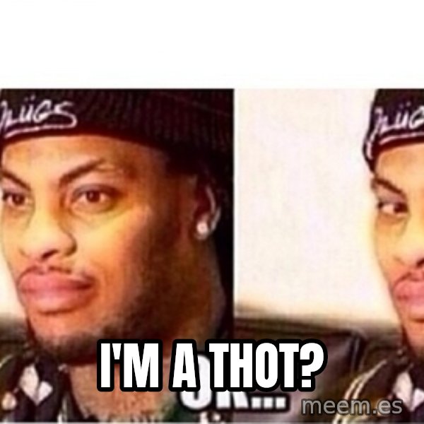 Waka Flocka OK meme: i'm a thot?