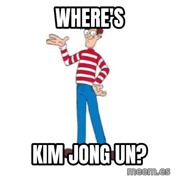 Where's Waldo meme: Where's / Kim Jong Un?
