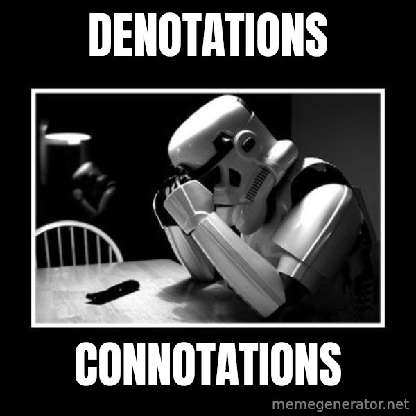 Sad Trooper meme: denotations / connotations