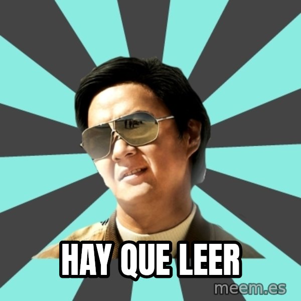mr chow meme: hay que leer
