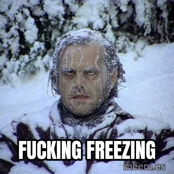 Frozen Jack meme: Fucking Freezing