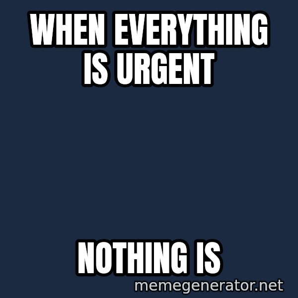 Syndrome Incredibles  meme: when everything is urgent / nothing is