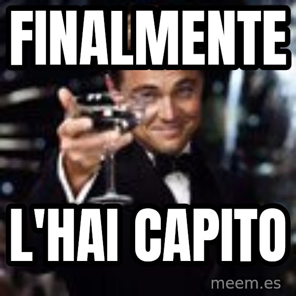 Di Caprio Drink meme: finalmente / l'hai capito