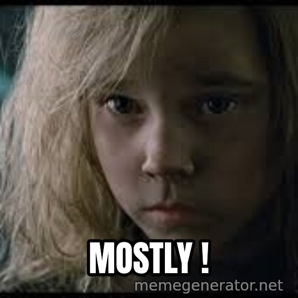 Aliens Newt meme: mostly !