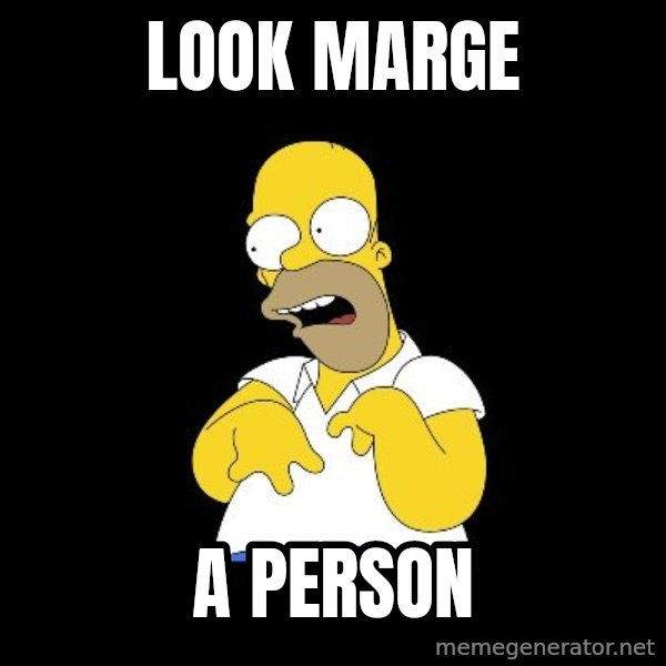 look-marge meme: look marge / a person