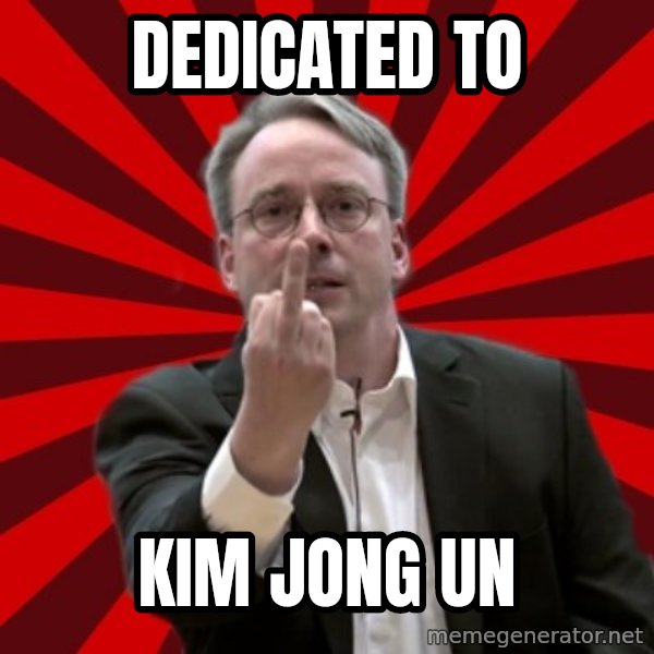 Angry Linus meme: dedicated to / kim jong un