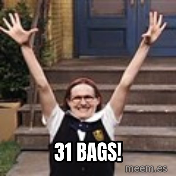 Mary Catherine Gallagher meme: 31 Bags!