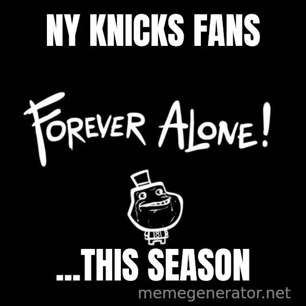 Homer Simpson Bush meme: NY Knicks fans / ...this season