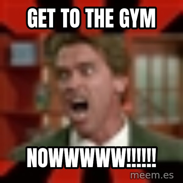 Arnold Schwarzenegger 1 meme: Get to the Gym / Nowwwww!!!!!!