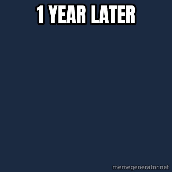 Spongebob meme: 1 year later