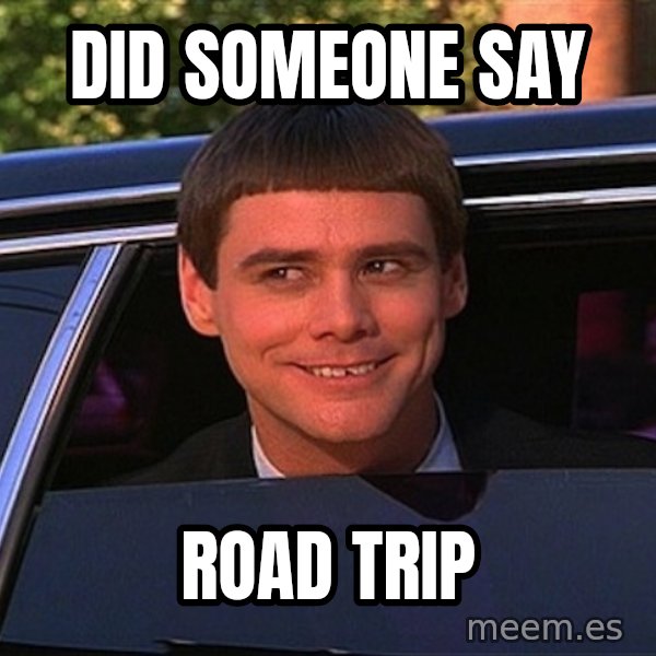 Jim Carrey Limo meme: Did someone say / road trip