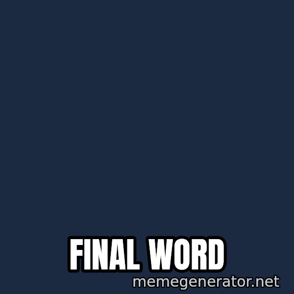 Baboon Ass meme: Final Word