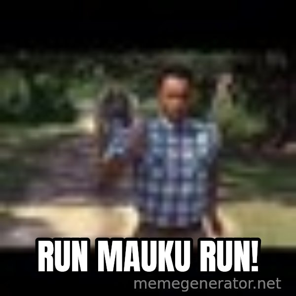 Forrest gump running meme: Run Mauku Run!