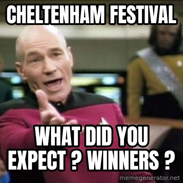 Why the fuck meme: Cheltenham Festival / what did you expect ? winners ?