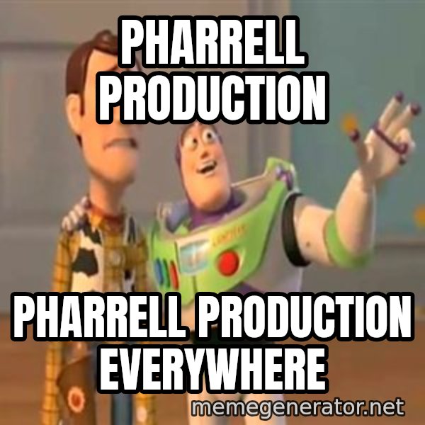 X, X Everywhere  meme: pharrell production / pharrell production everywhere