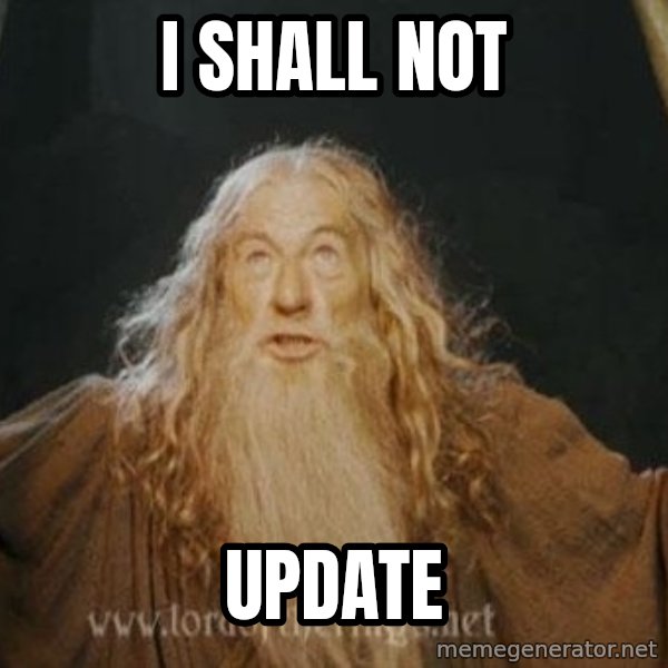 You shall not pass meme: I Shall not / UPDATE