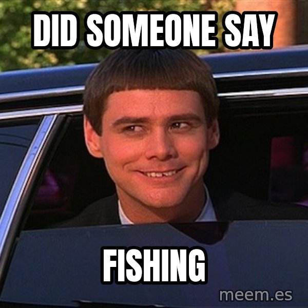 Jim Carrey Limo meme: Did Someone Say / Fishing