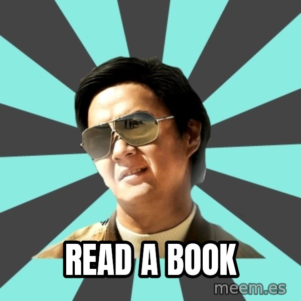 mr chow meme: Read a Book