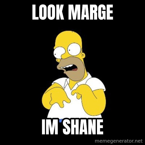 look-marge meme: Look marge / Im shane