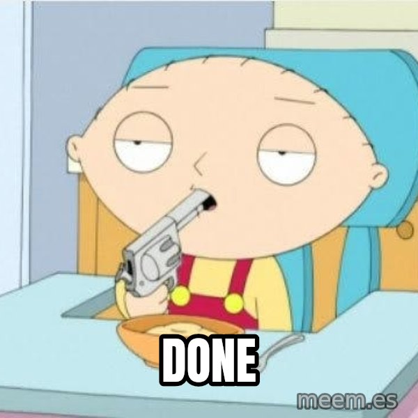 Suicide Stewie meme: Done