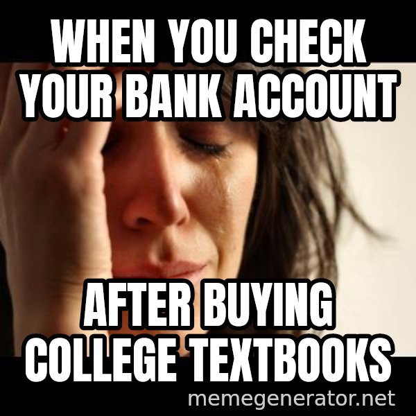 crying girl sad meme: When you check your bank account / after buying college textbooks