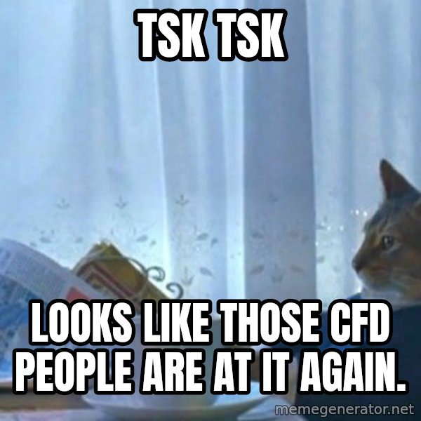 newspaper cat realization meme: Tsk tsk / Looks like those CFD people are at it again.