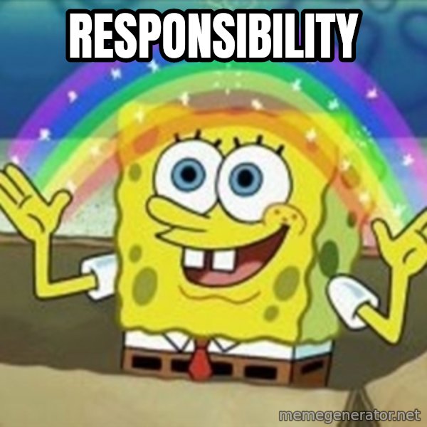 Spongebob meme: responsibility