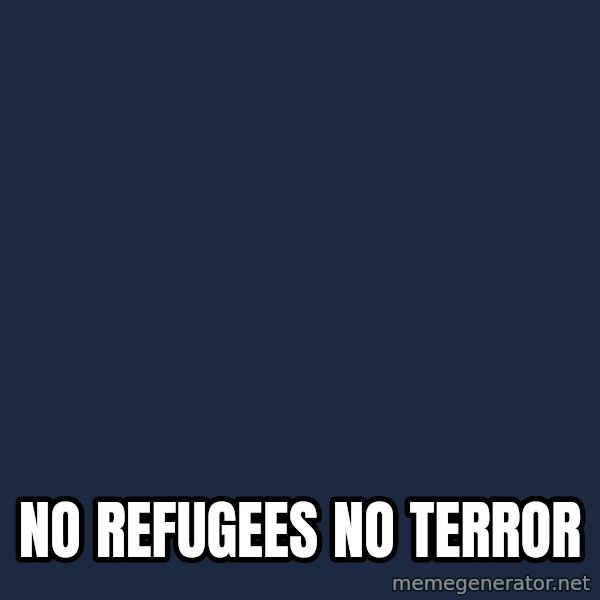 Hitler meme: No Refugees No Terror