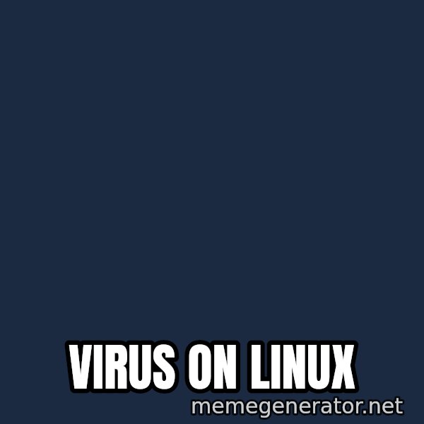 Travolta Confused meme: Virus on Linux