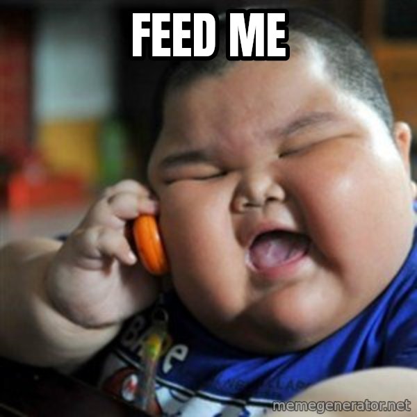 fat chinese kid meme: feed me