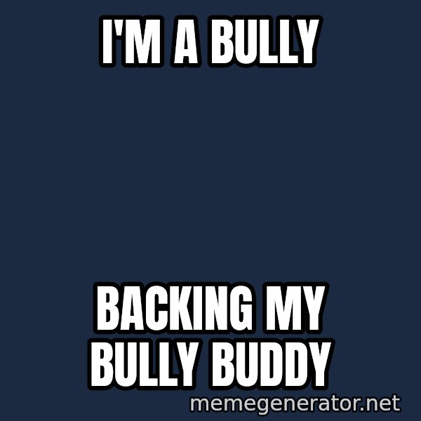 Hungry Chris Christie meme: I'm a bully / backing my bully buddy