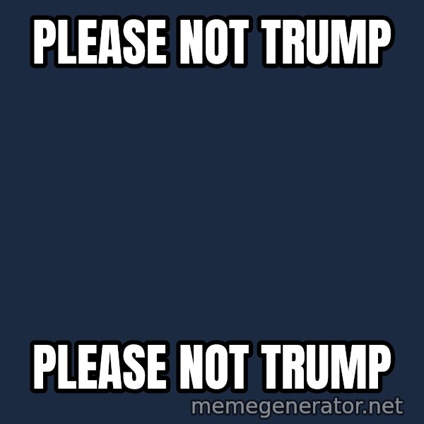 Not Slytherin meme: Please not Trump / Please not Trump