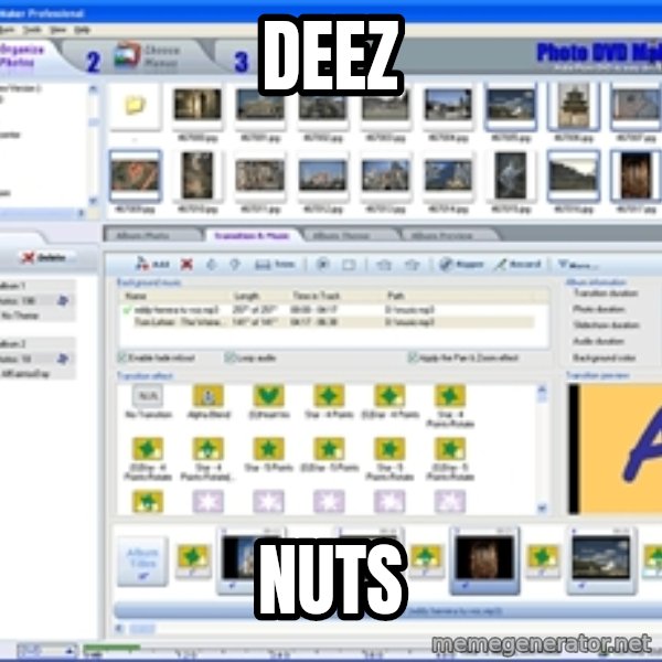 Maker meme: deez / nuts