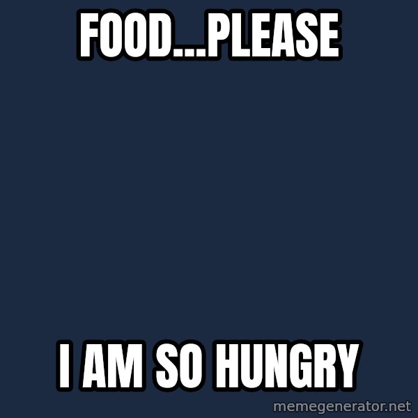 Sadcat meme: Food...Please / I am so hungry