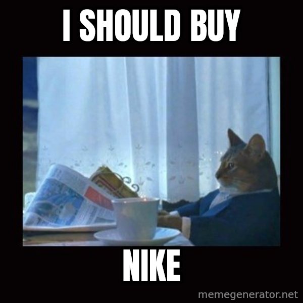 i should buy a boat cat meme: i should buy / nike