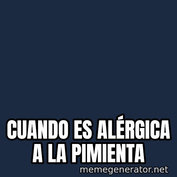 Travolta Confused meme: Cuando es alérgica a la pimienta