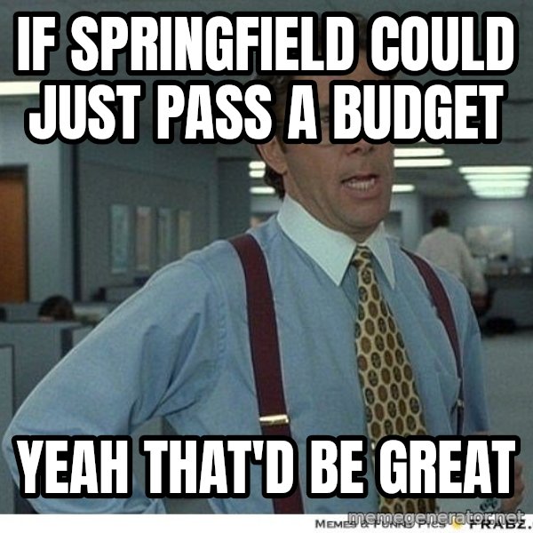 Yeah If You Could Just meme: If Springfield Could JUST PASS A BUDGET / YEAH THAT'D BE GREAT