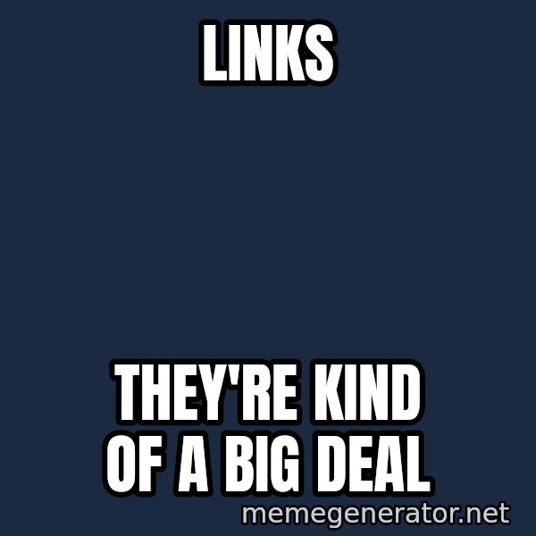 ron burgundy LNL meme: LINKS / THEY'RE KIND OF A BIG DEAL