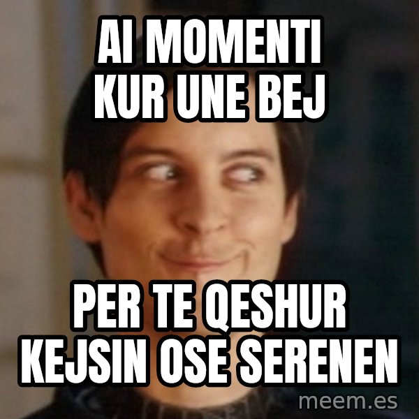 Toby Maguire Troll Face meme: ai momenti kur une bej / per te qeshur kejsin ose serenen
