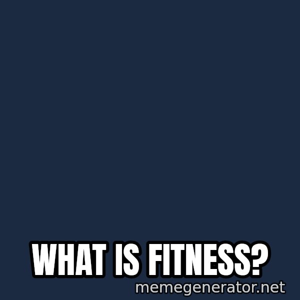 Travolta Confused meme: What is fitness?