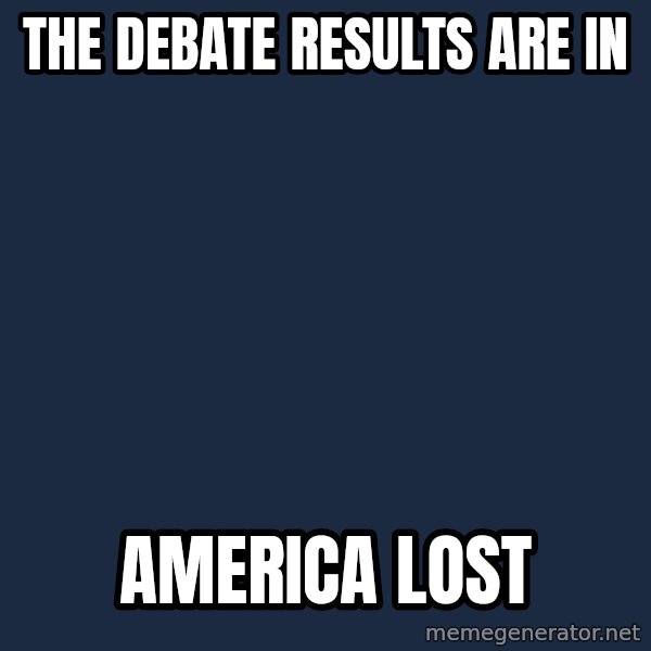Winter is Coming meme: The debate results are in / America lost