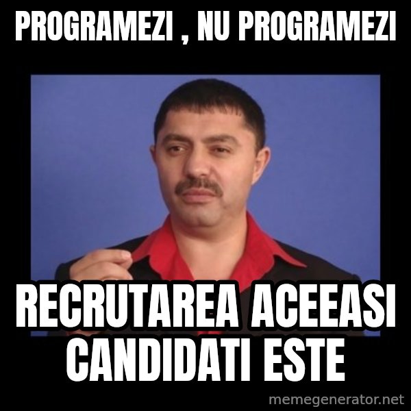 Manelistul Nicolae Guta meme: Programezi , Nu programezi / Recrutarea aceeasi candidati este