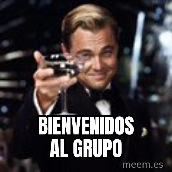 Di Caprio Drink meme: BIENVENIDOS AL GRUPO