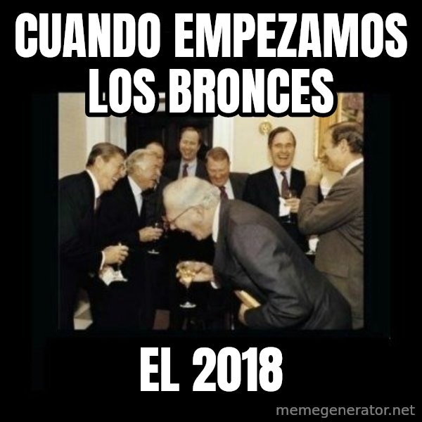 Rich Men Laughing meme: Cuando empezamos los bronces / El 2018