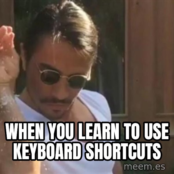 salt bae meme: When you learn to use keyboard shortcuts