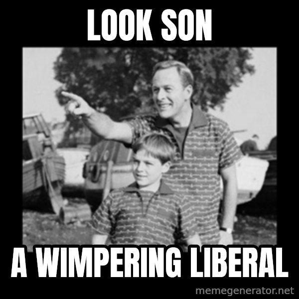 look son a faggot meme: look son / a wimpering liberal