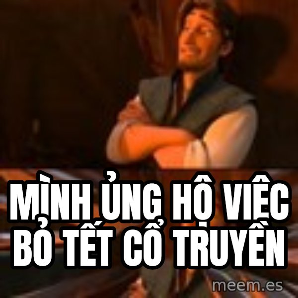 flynn rider swords meme: Mình ủng hộ việc bỏ tết cổ truyền