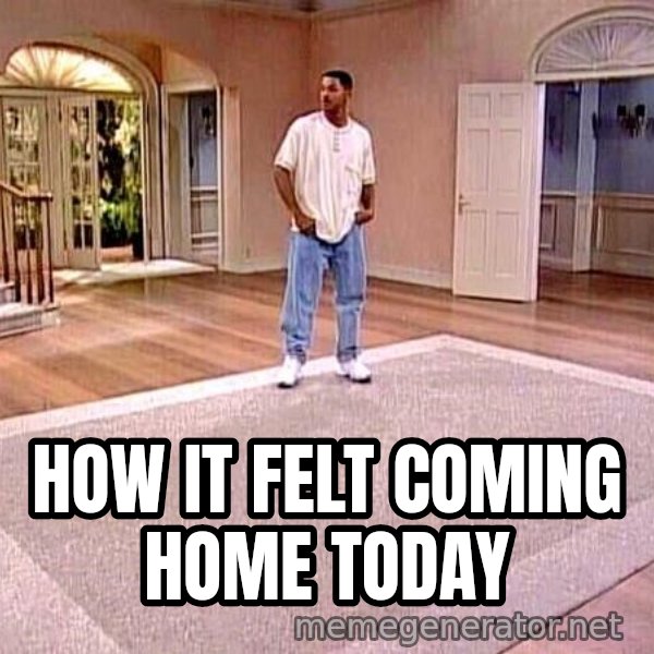 Will Smith Empty House meme: How it felt coming home today