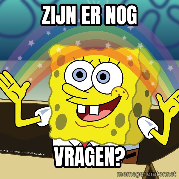 spongebob rainbow meme: Zijn er nog / Vragen?